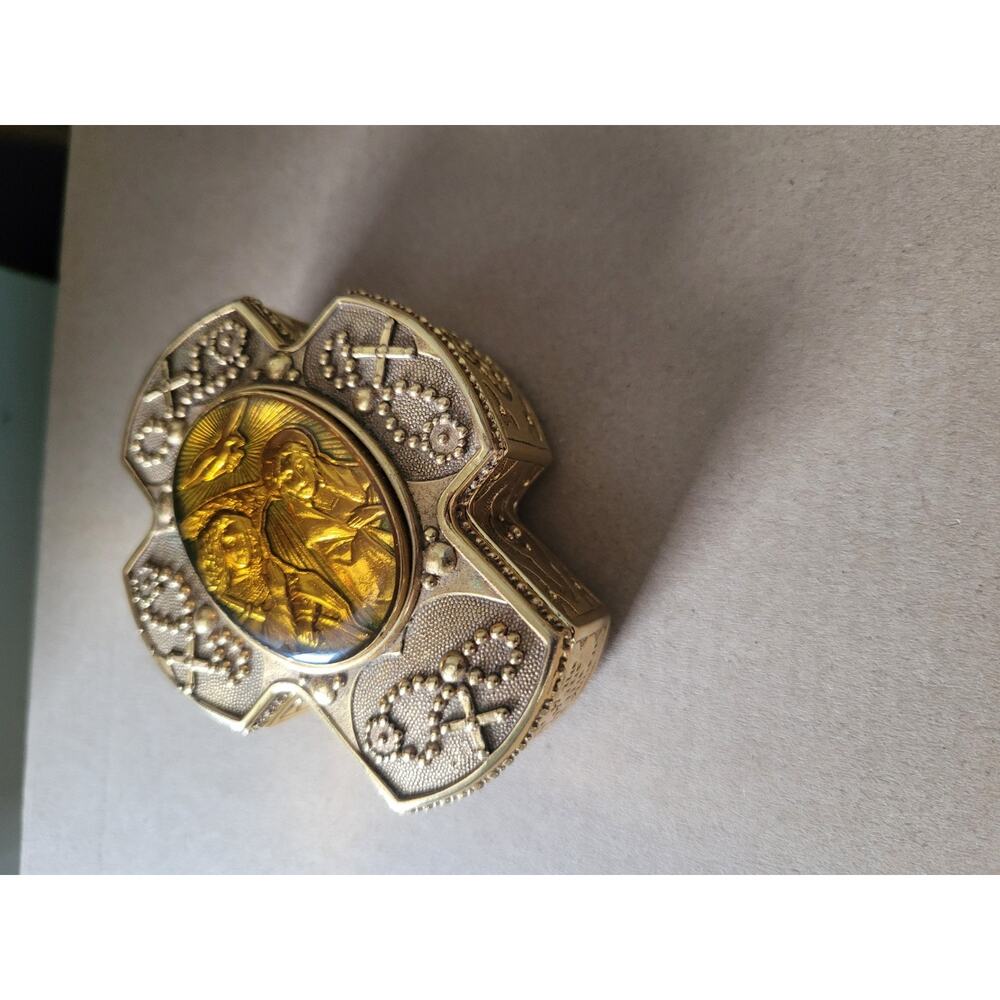 The Vatican Library Collection Ava Maria Rosary Prayer Trinket Box - Picture 9 of 11